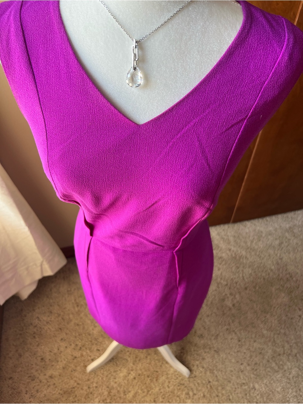 The Limited V-Neck Tunic Top in Fuchsia